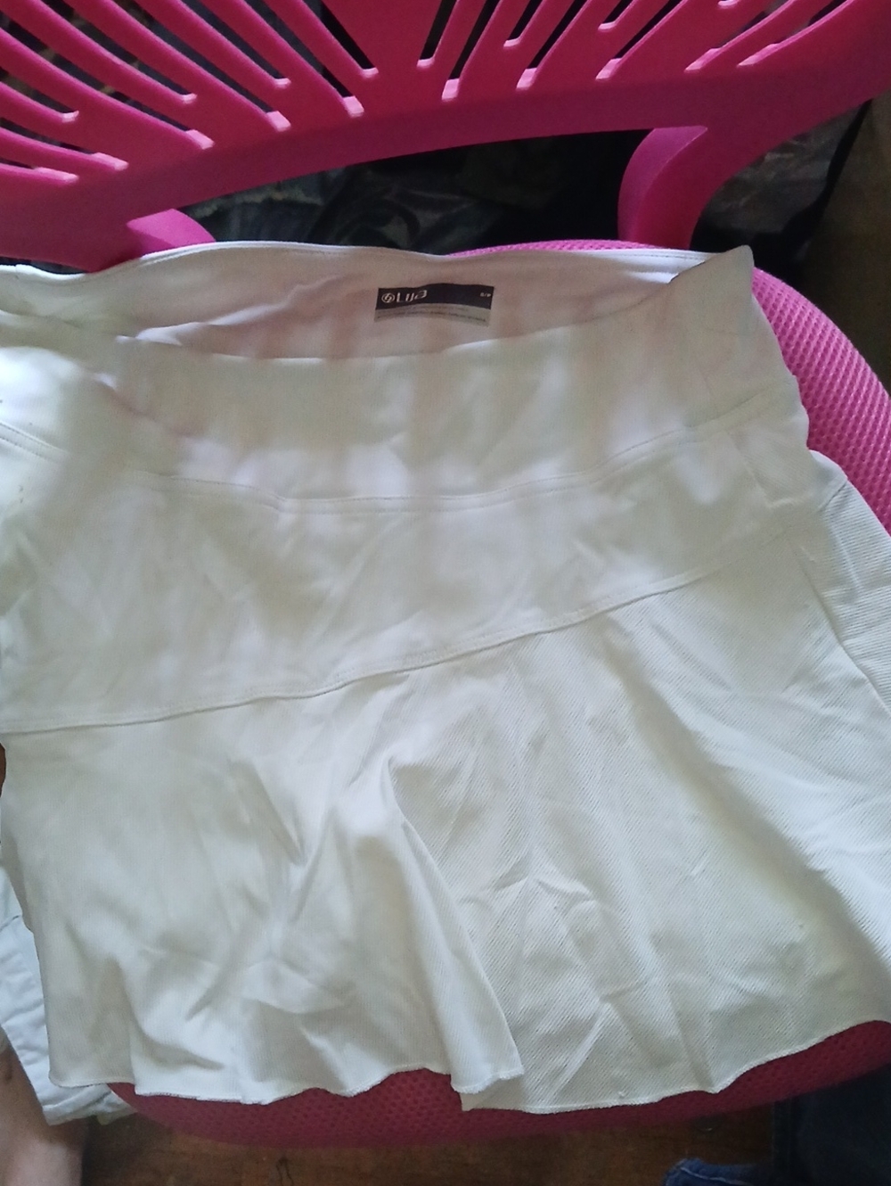 Lija White Sports Skirt